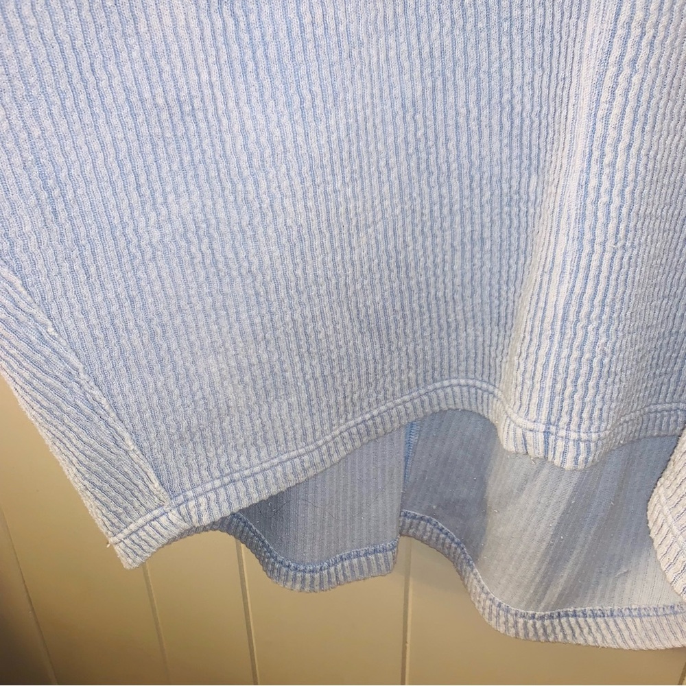 Free people Easy V sweatshirt Light Blue - Picture 4 of 6